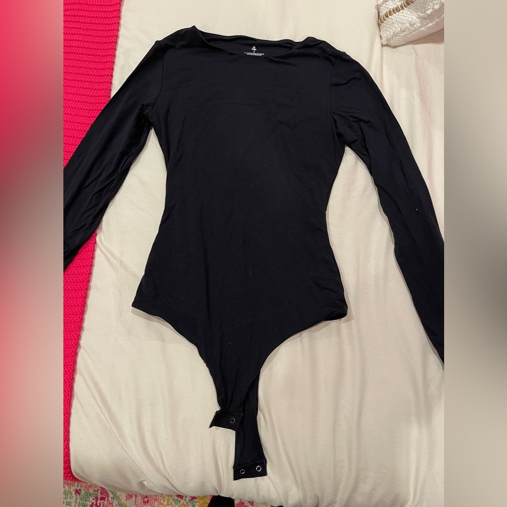 Long Sleeve Black Bodysuit